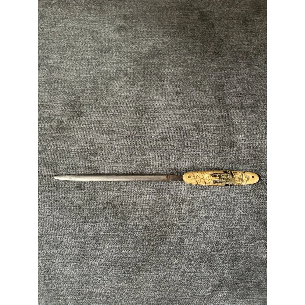 Elosi Made In Germany Bruxelles Eglise Sainte‎ Gudule Letter Opener Vintage MOP
